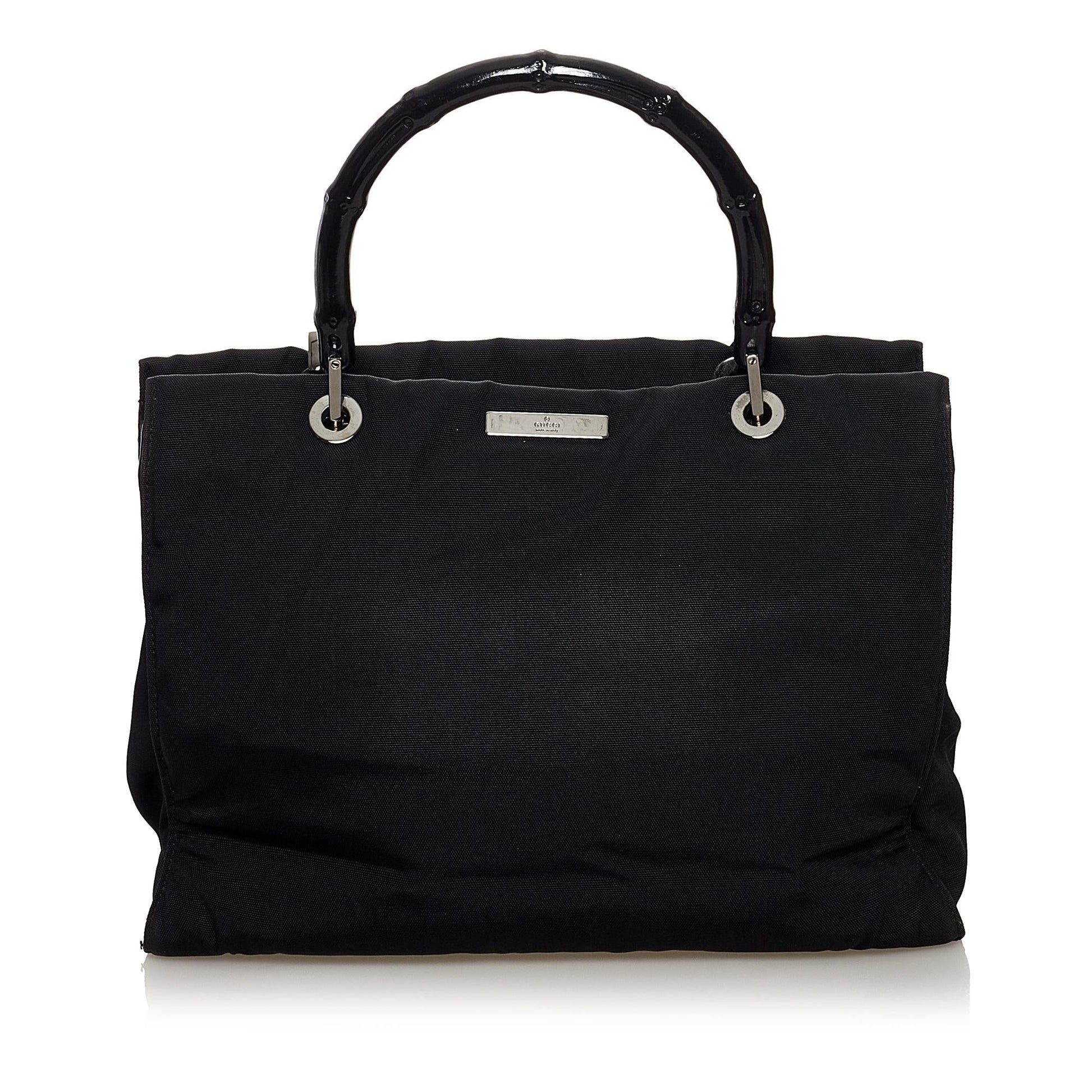 Gucci Bamboo Nylon Satchel (SHG-TotpRg)