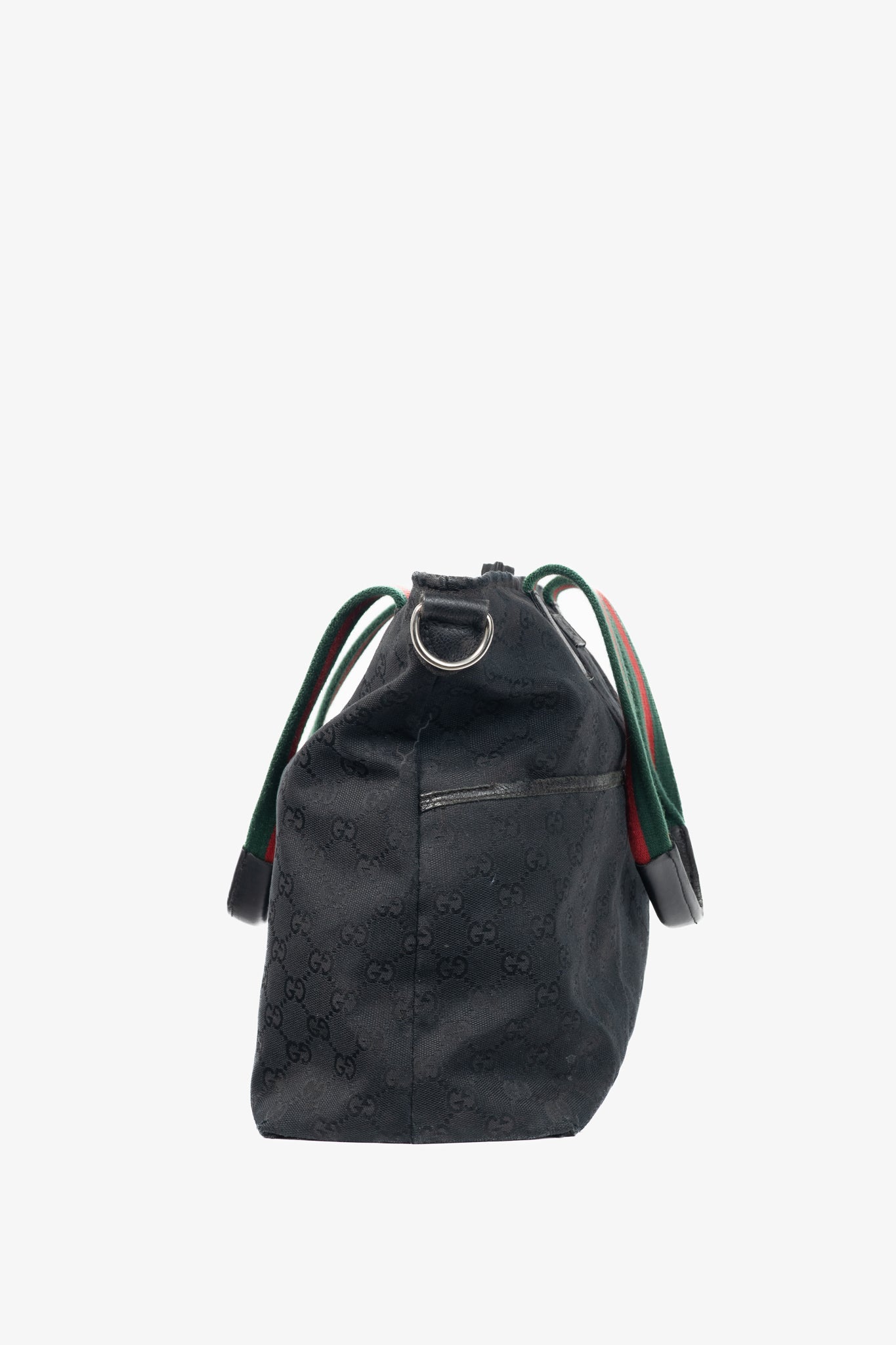 Gucci Monogram Leather Canvas Tote