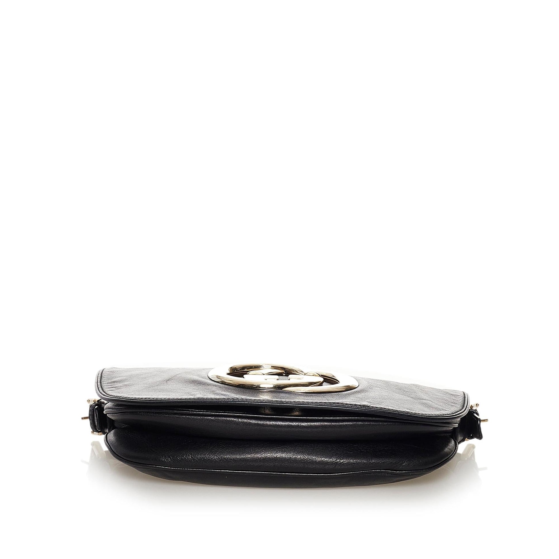 Gucci Britt Leather Shoulder Bag (SHG-32298)