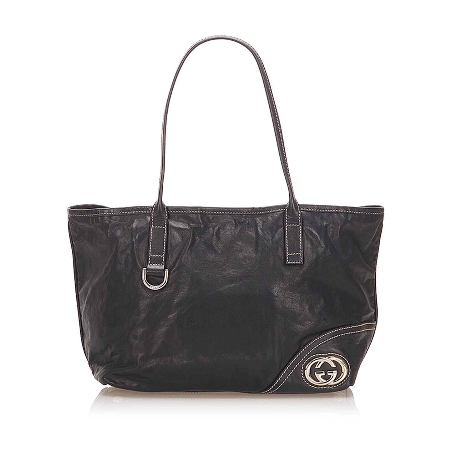 Gucci Leather Monogram Tote Style 3