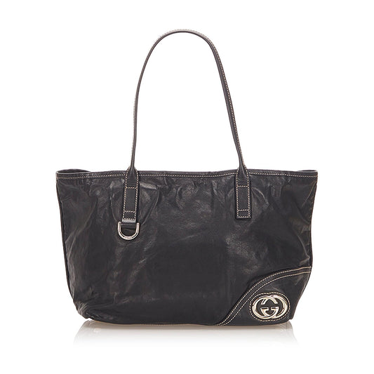 Gucci Leather Monogram Tote Style 3