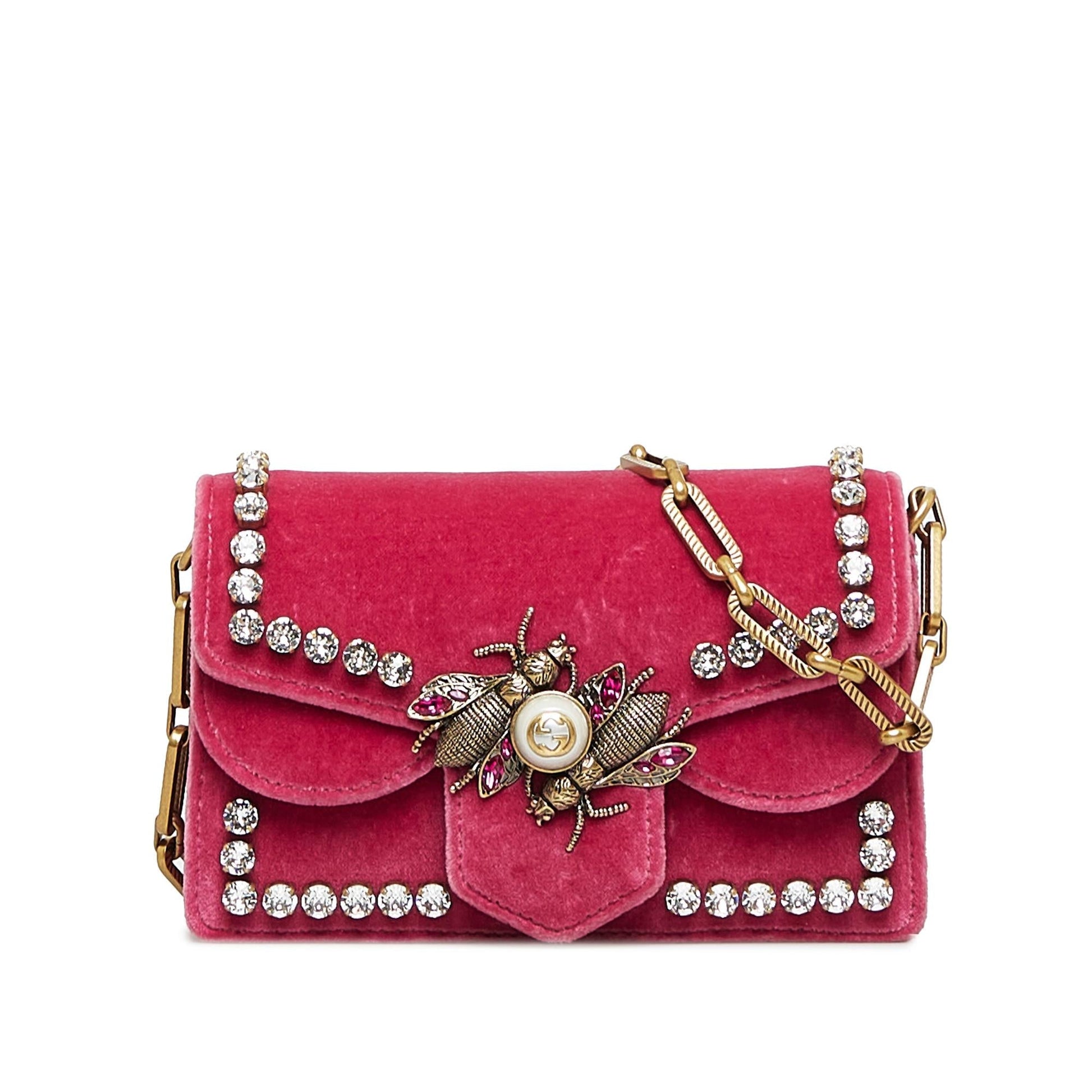 Gucci Broadway Velvet Crossbody Bag (SHG-rebUun)