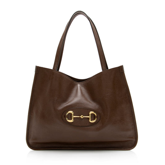 Gucci Horsebit Calfskin Tote