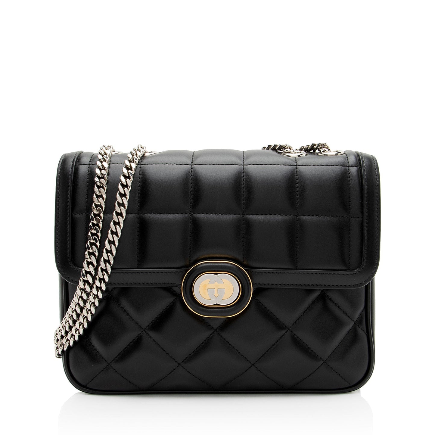 Gucci Calfskin Deco Small Shoulder Bag