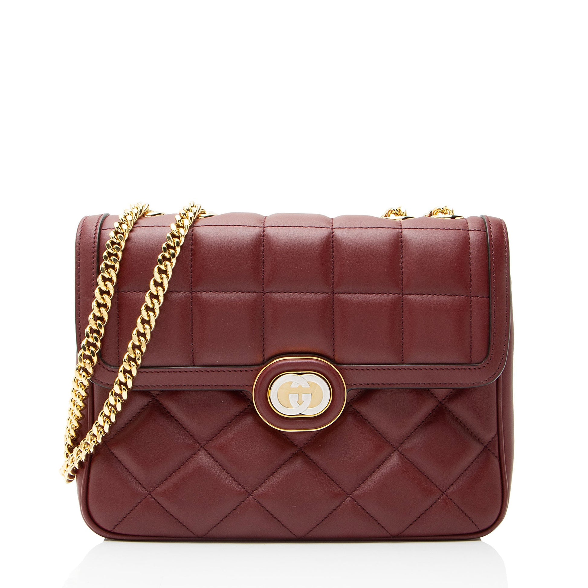 Gucci Calfskin Deco Small Shoulder Bag