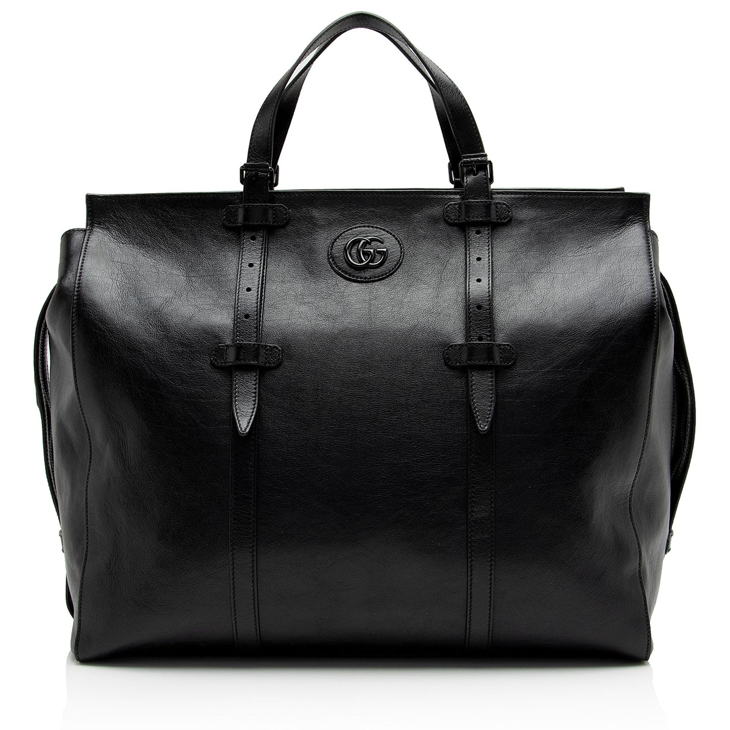 Gucci Leather Canvas Tote