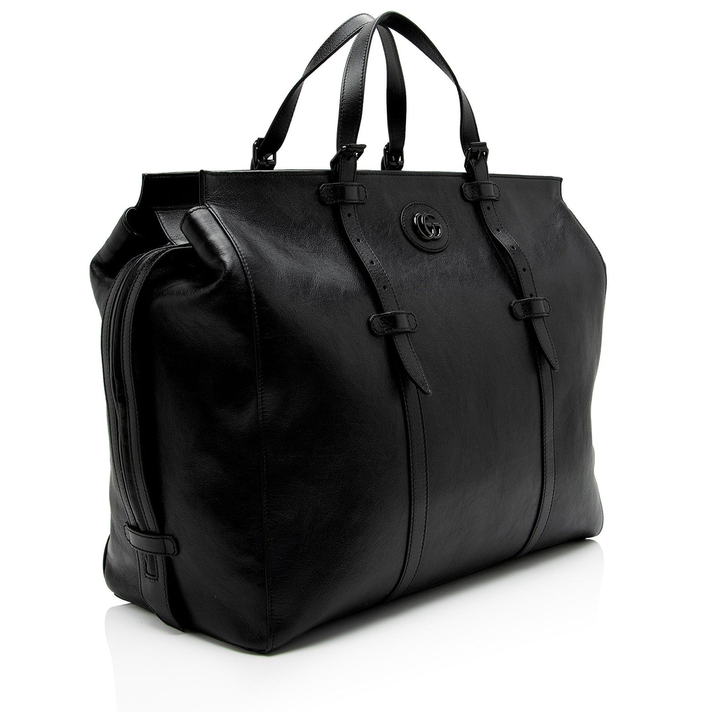 Gucci Leather Canvas Tote