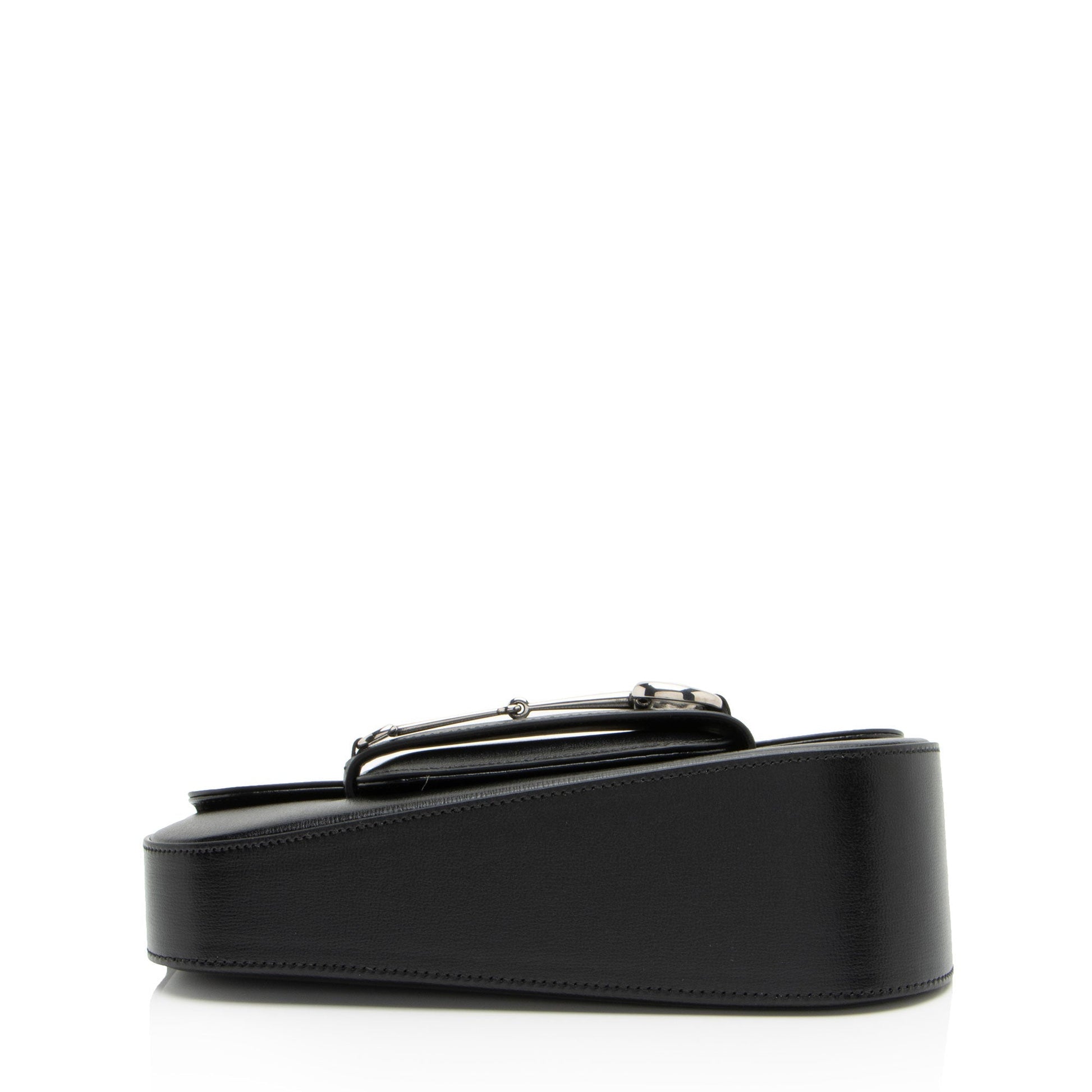 Gucci Calfskin Horsebit 1955 Asymmetric Small Shoulder Bag
