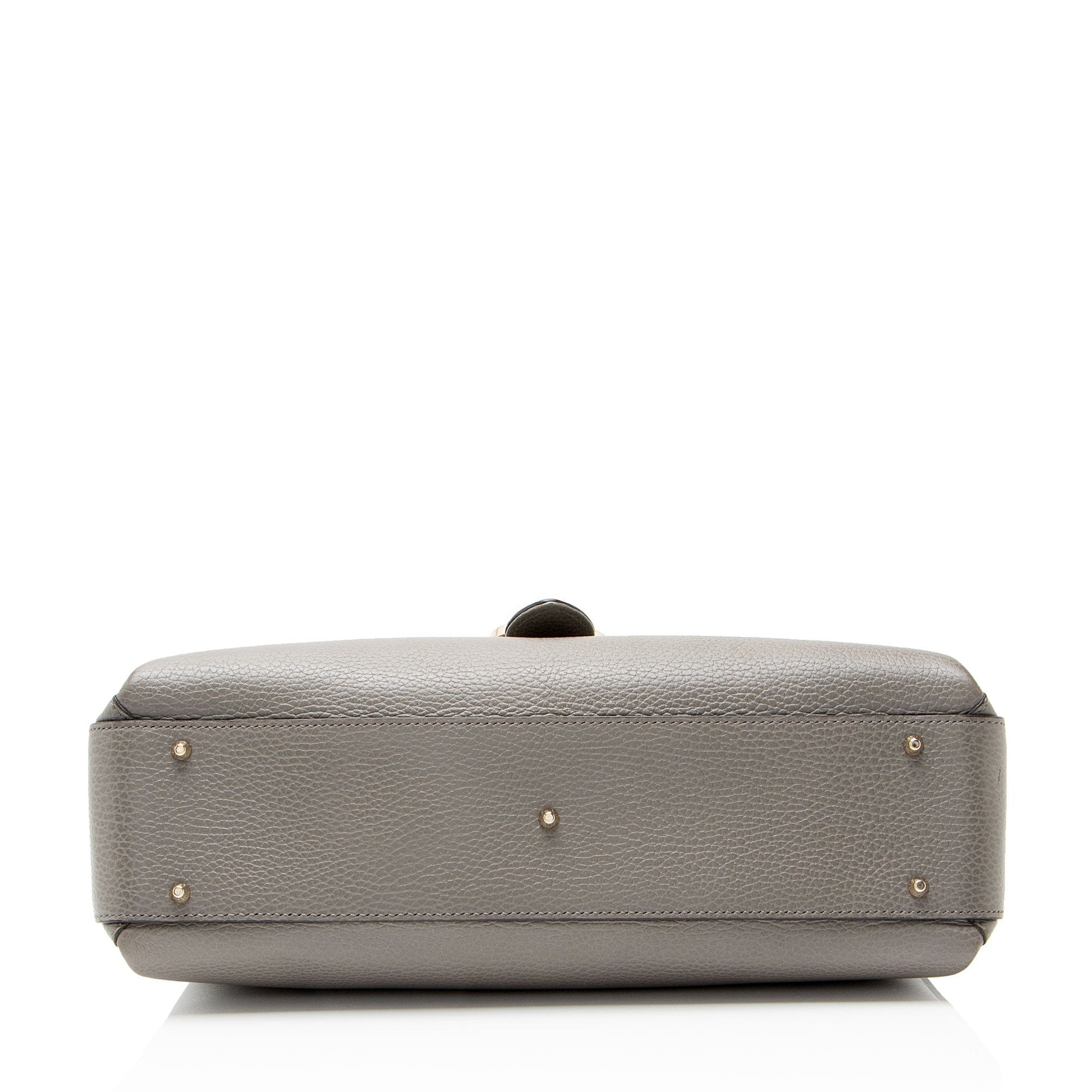 Gucci Calfskin Interlocking G Top Handle Medium Shoulder Bag