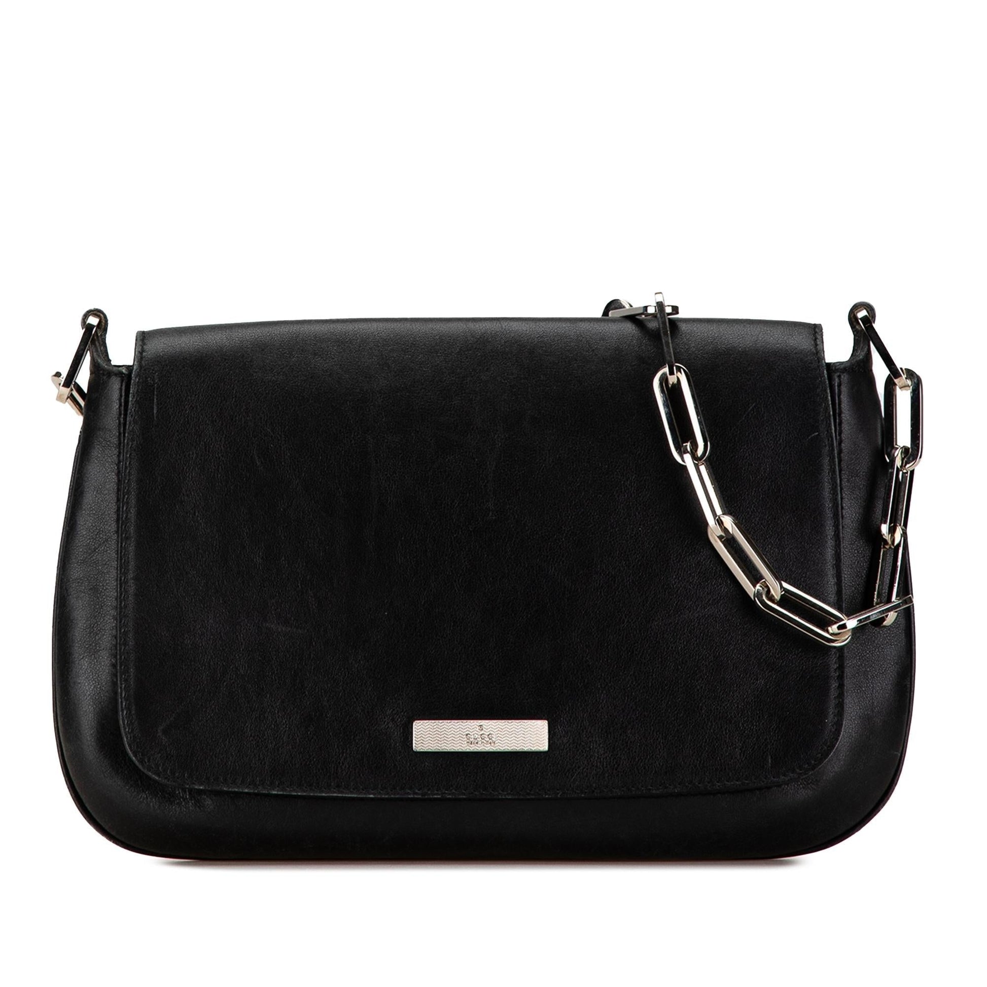 Gucci Chain Leather Shoulder Bag