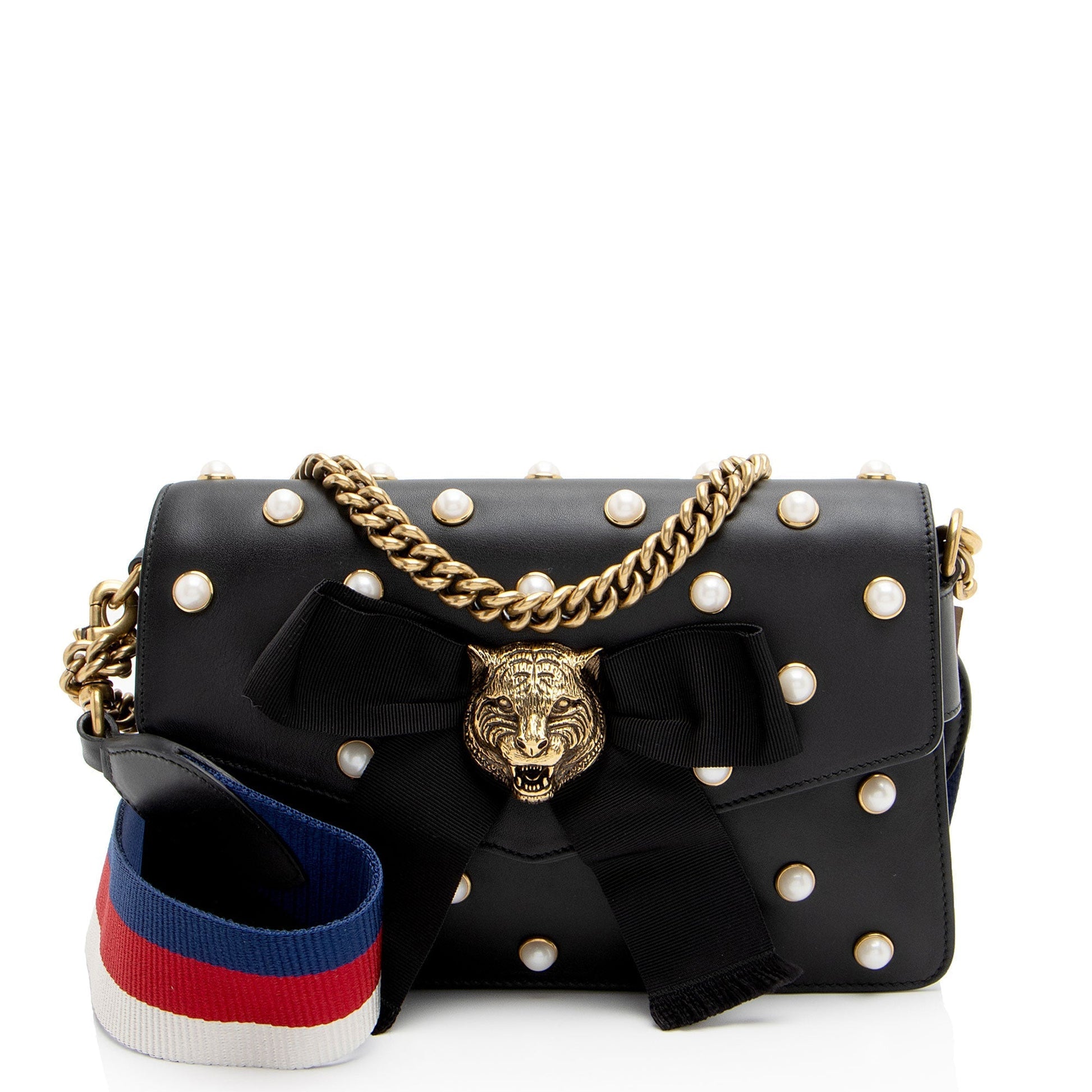 Gucci Nylon Leather Mini Crossbody