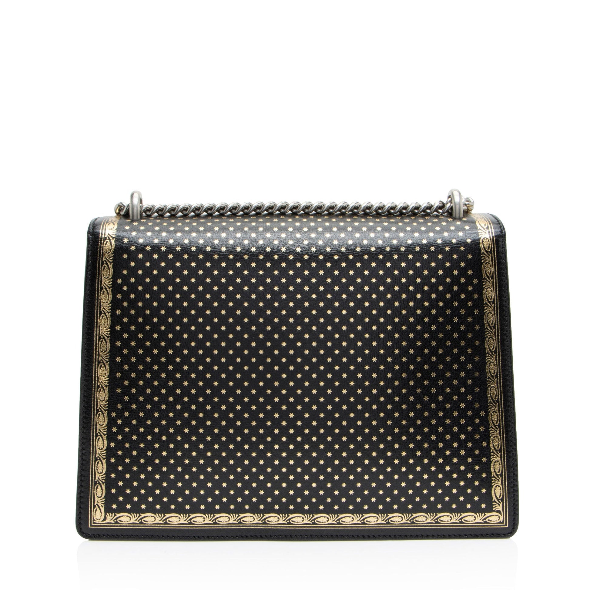 Gucci Calfskin Star Print Guccy Dionysus Large Shoulder Bag