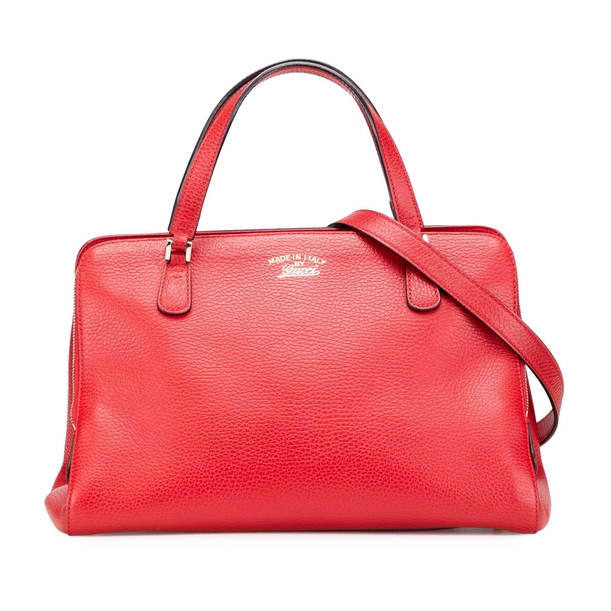 Gucci Calfskin Swing Top Handle Satchel
