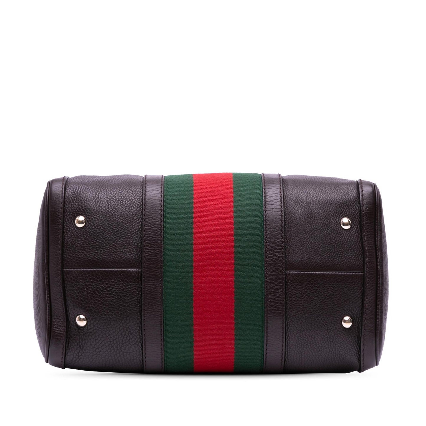 Gucci Calfskin Web Joy Boston Bag
