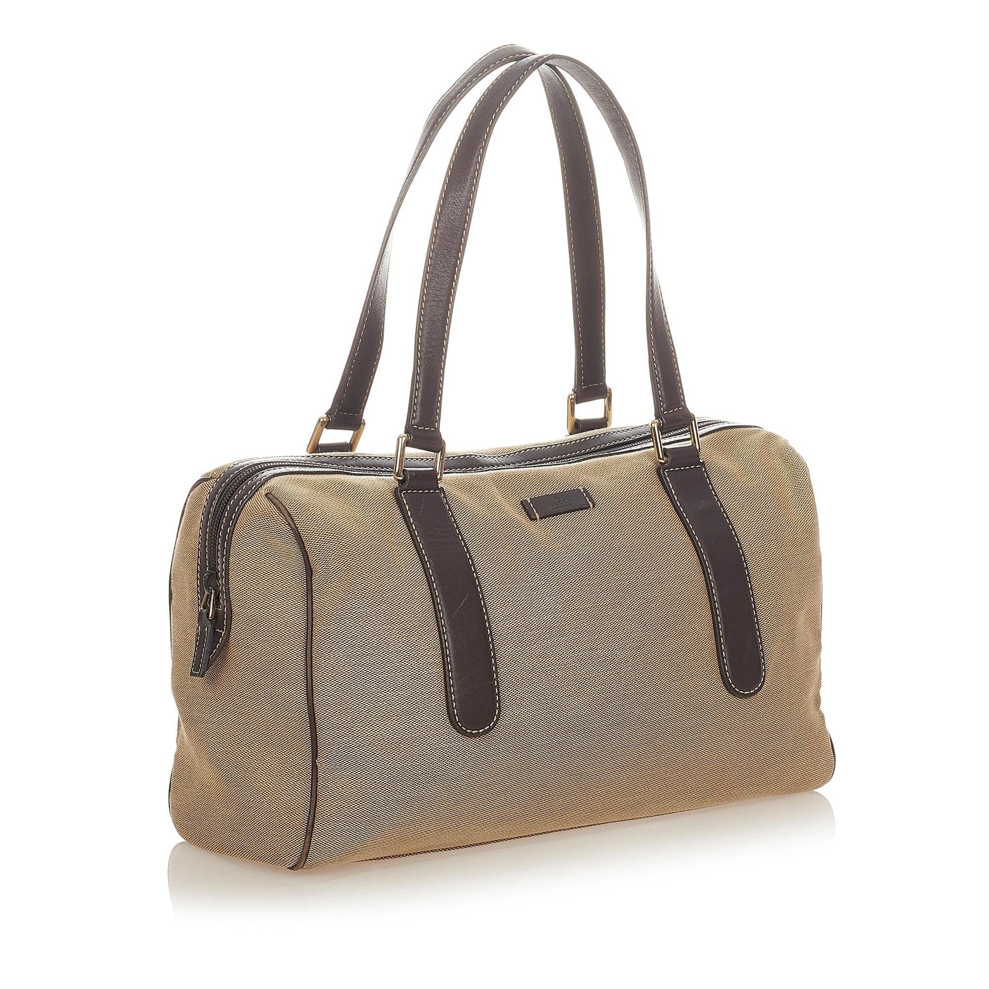 Gucci Canvas Boston Bag (SHG-31833)