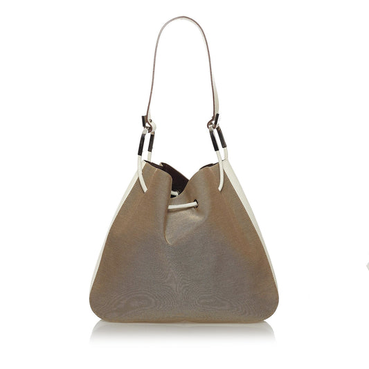 Gucci Canvas Drawstring Shoulder Bag (SHG-29810)