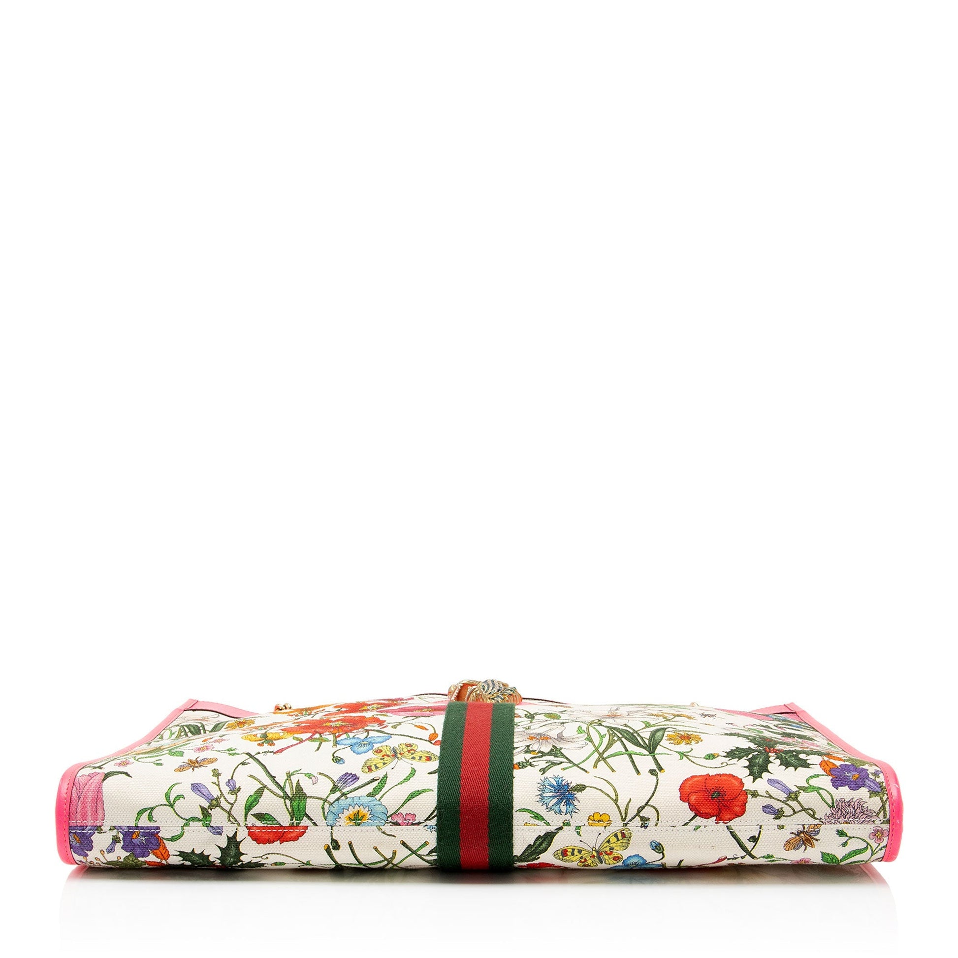 Gucci Canvas Flora Rajah Large Tote