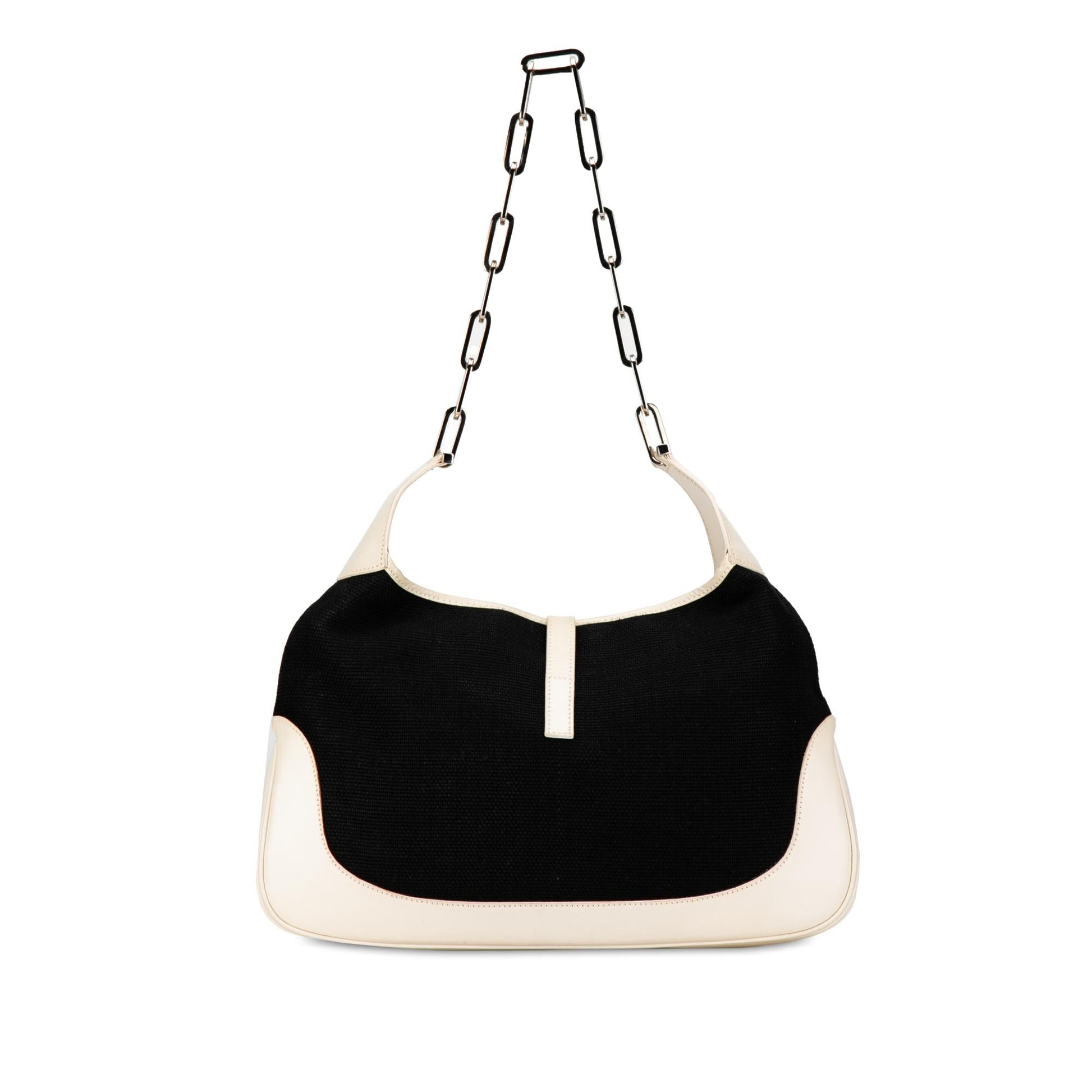 Gucci Canvas Jackie Chain Shoulder Bag (SHG-MLndgI)
