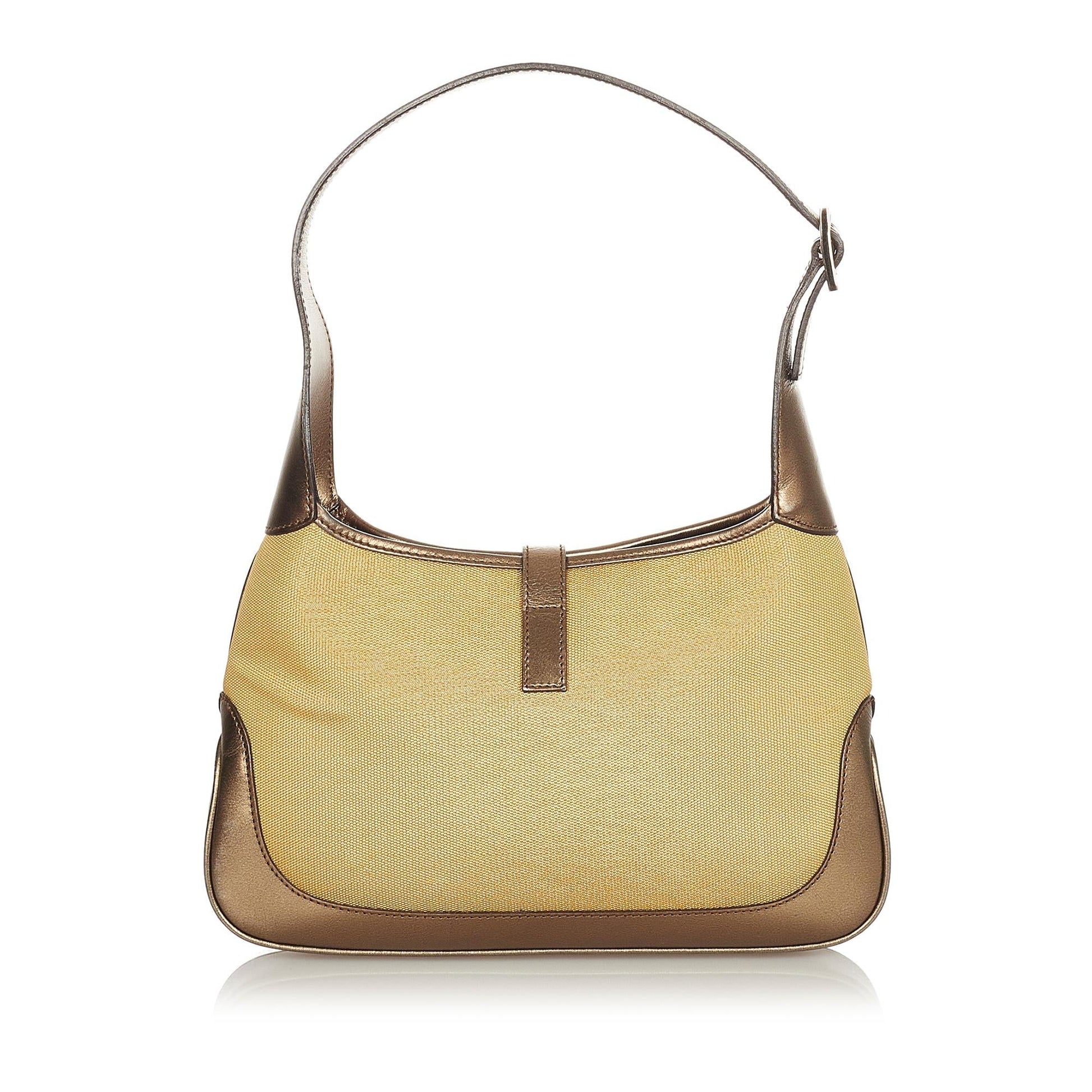 Gucci Canvas Jackie Shoulder Bag (SHG-31852)
