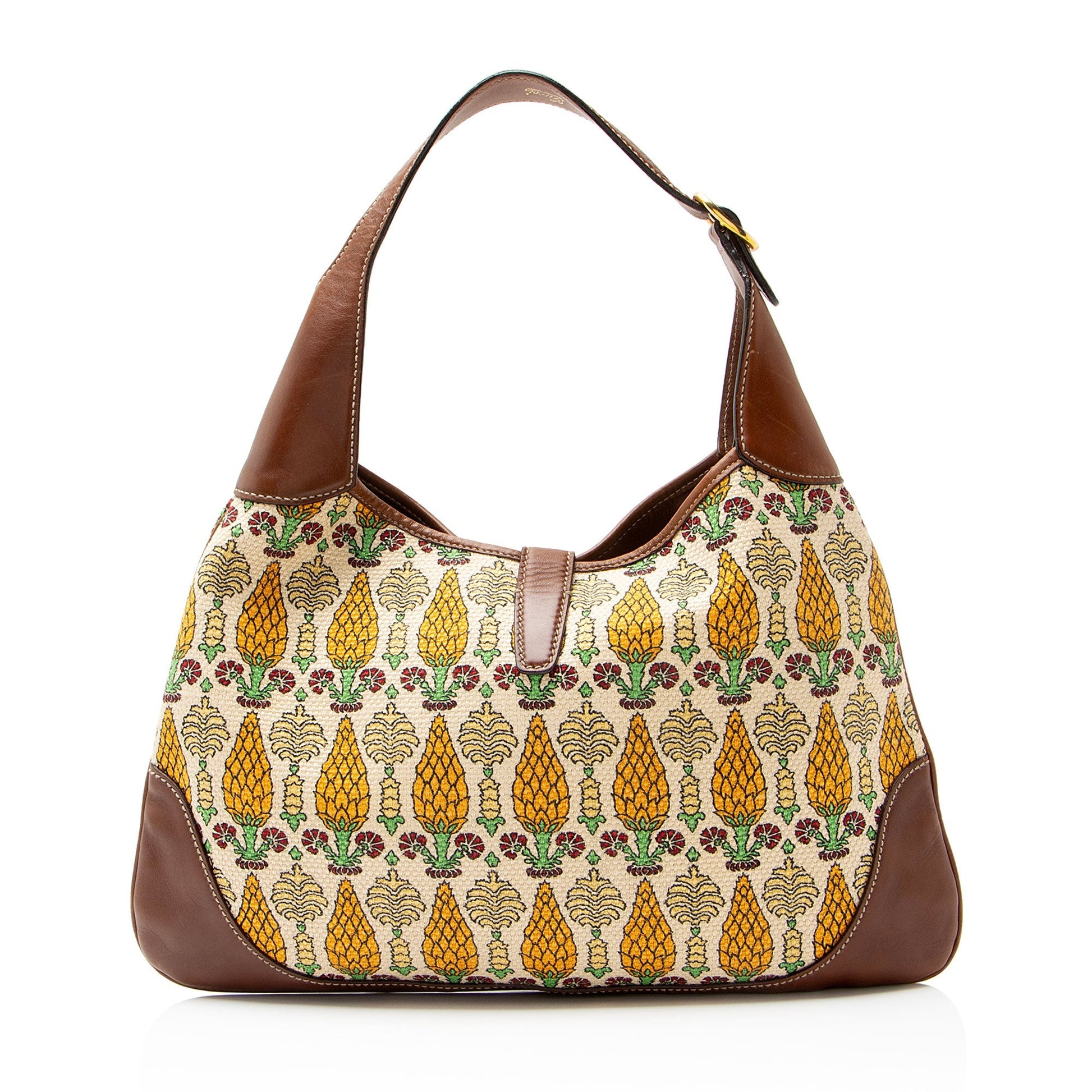 Gucci Canvas Pineapple Jackie Hobo