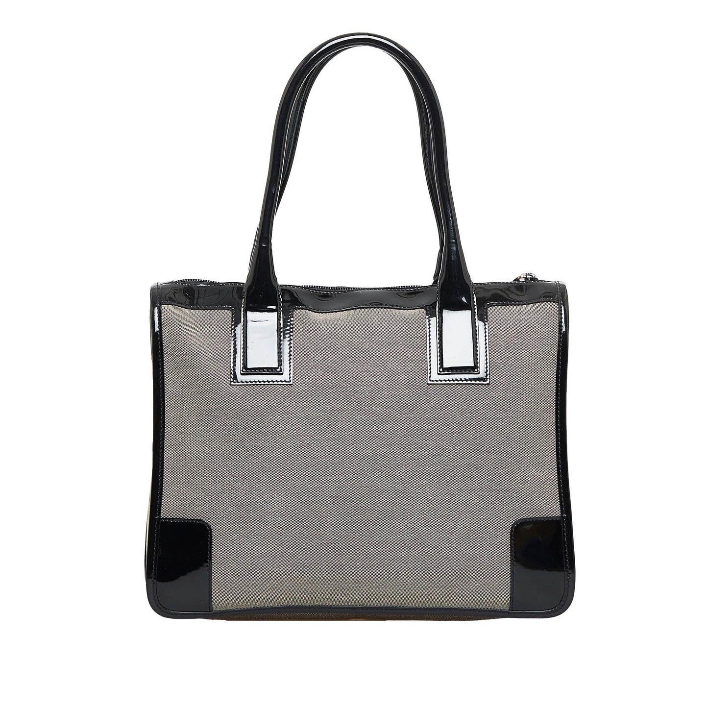 Gucci Leather Canvas Handbag