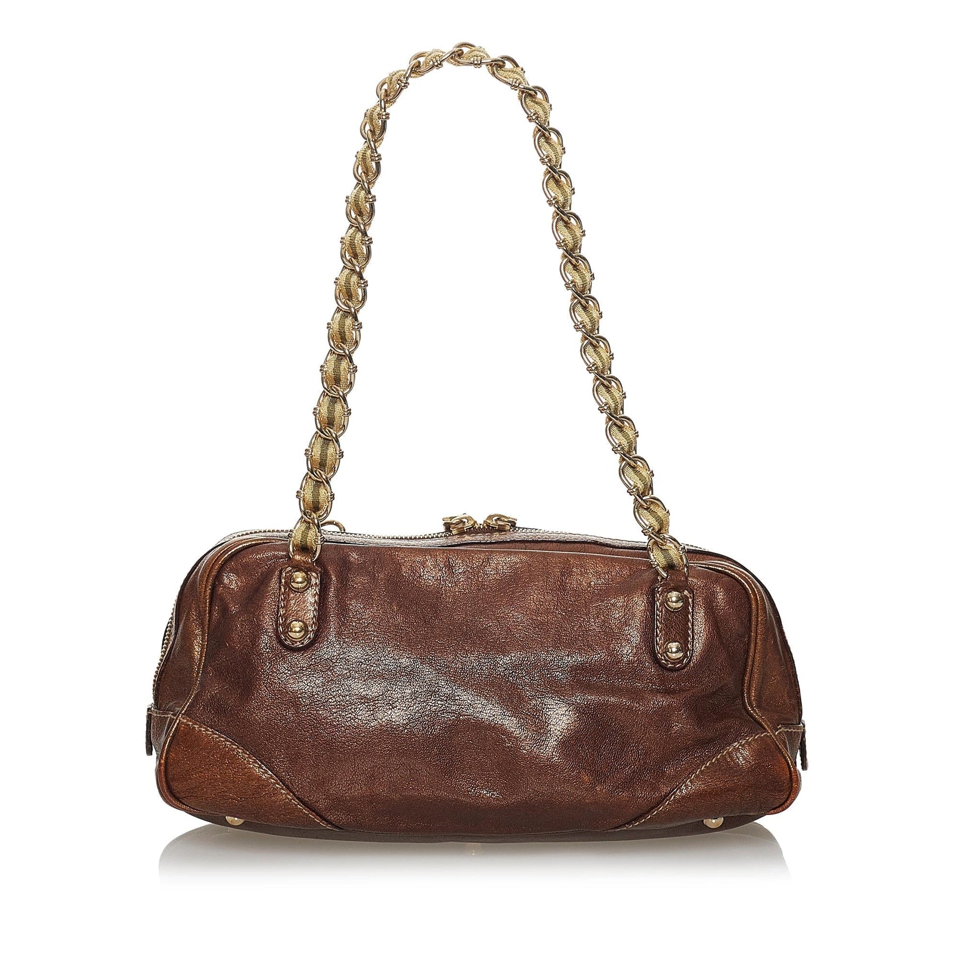 Gucci Capri Leather Shoulder Bag (SHG-31254)