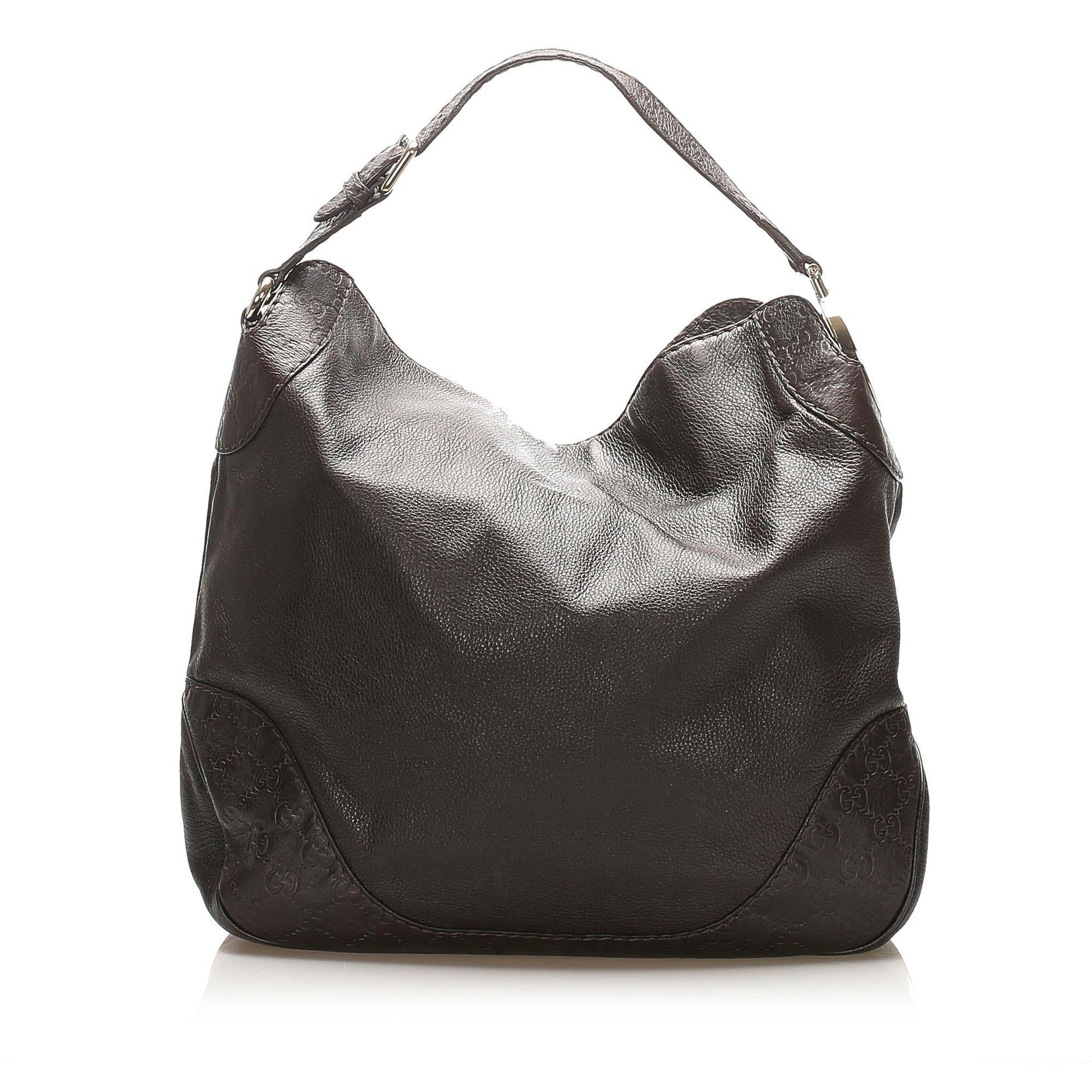 Gucci Leather Monogram Tote Style 15
