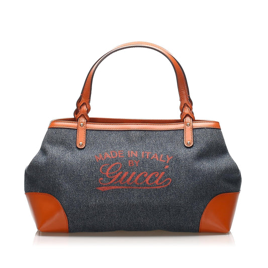 Gucci Leather Denim Tote Style 3