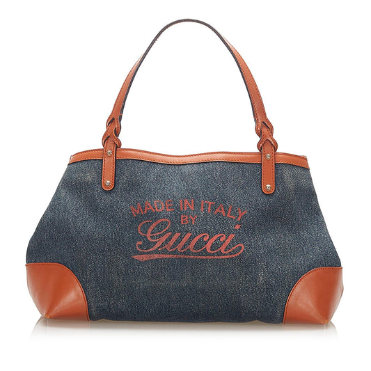 Gucci Denim Monogram Tote Style 2