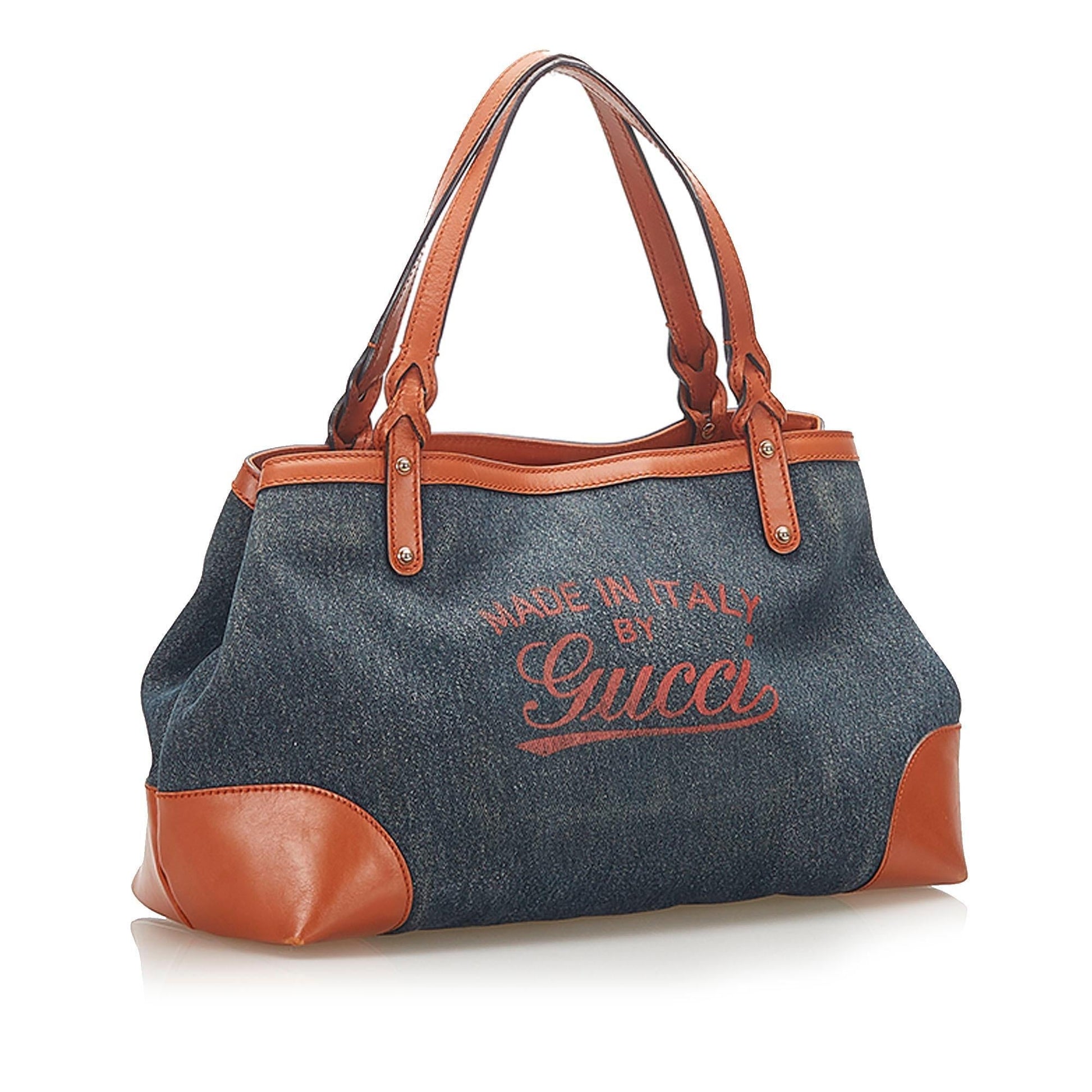 Gucci Denim Monogram Tote Style 2