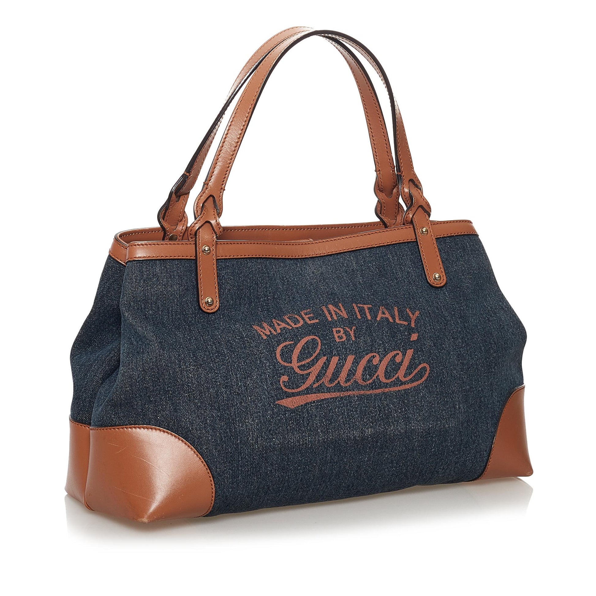 Gucci Craft Denim Tote Bag (SHG-31576)