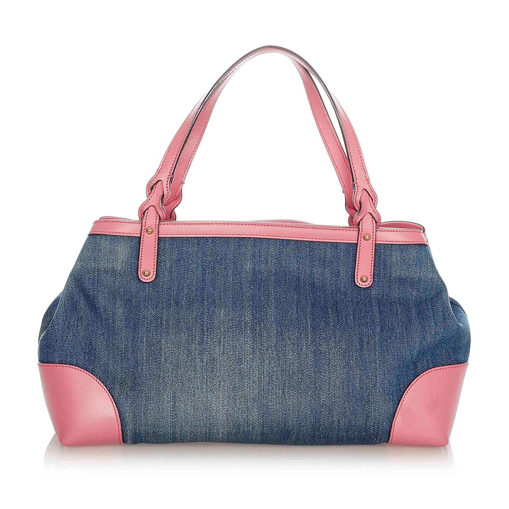 Gucci Craft Denim Tote Bag (SHG-kt80H9)
