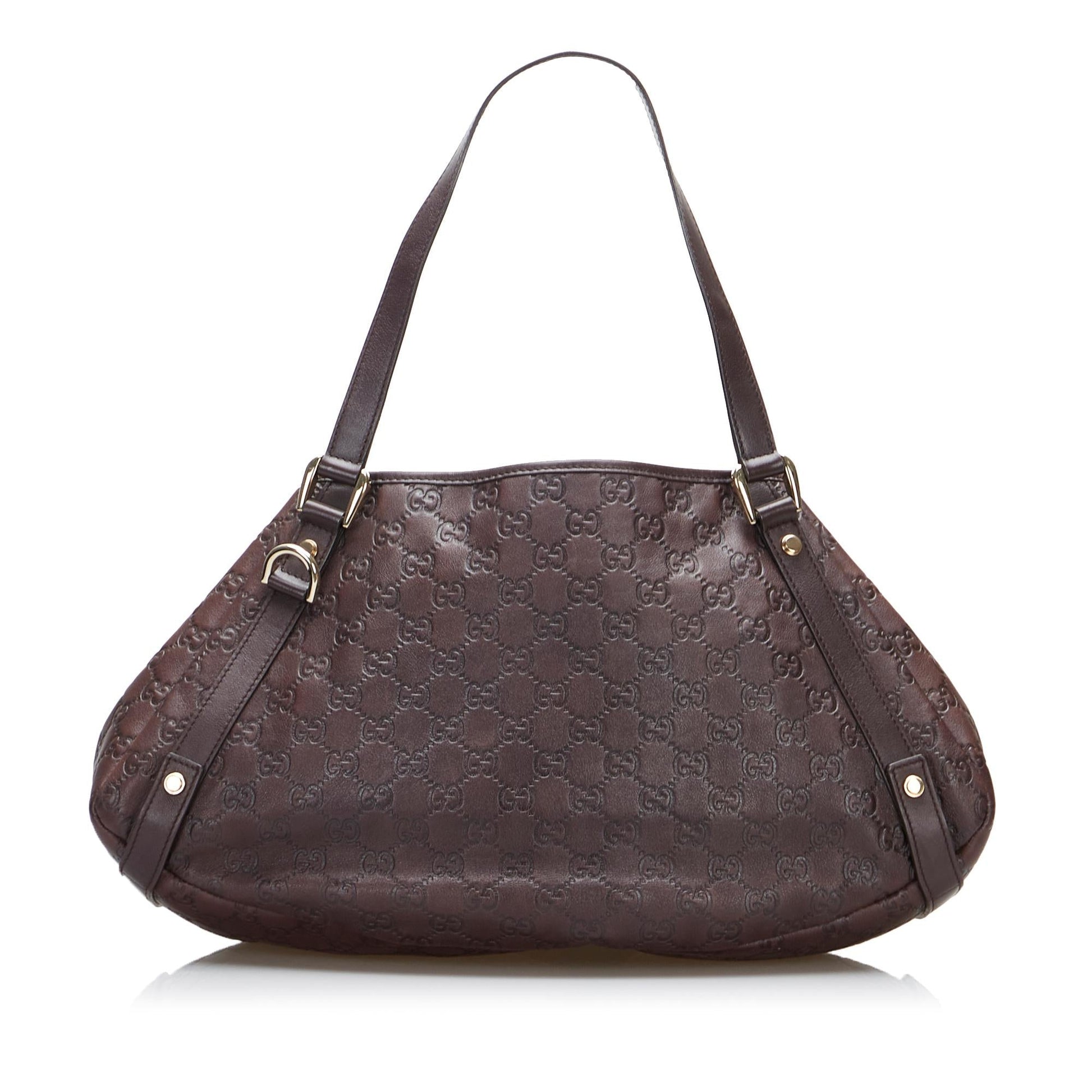 Gucci D-Ring Guccissima Pelham Shoulder Bag (SHG-Ff7VBK)
