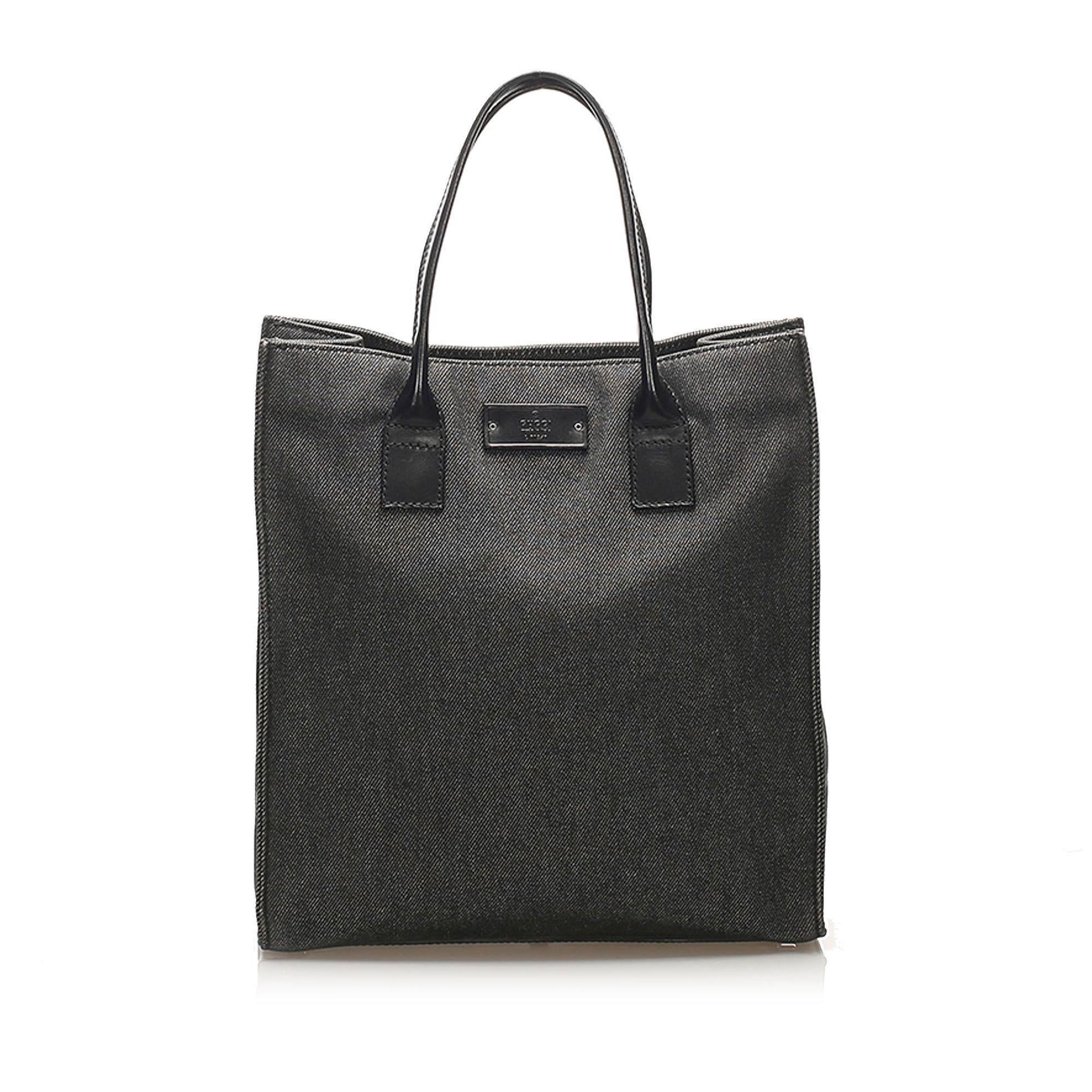 Gucci Leather Denim Tote Style 2