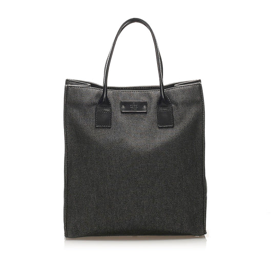 Gucci Leather Denim Tote Style 2