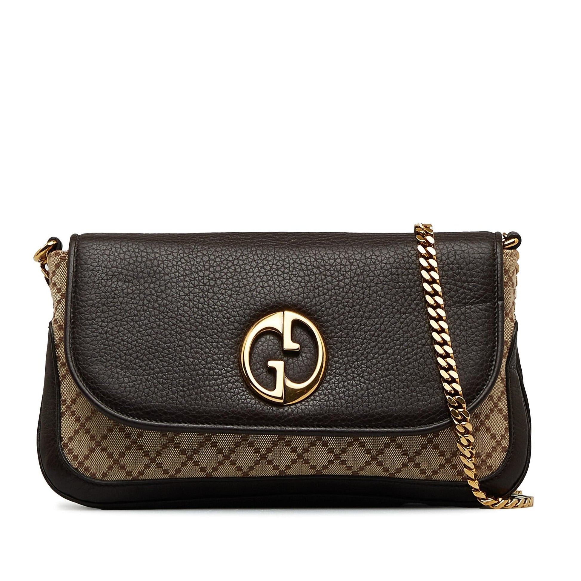 Gucci Chain Canvas Shoulder Bag