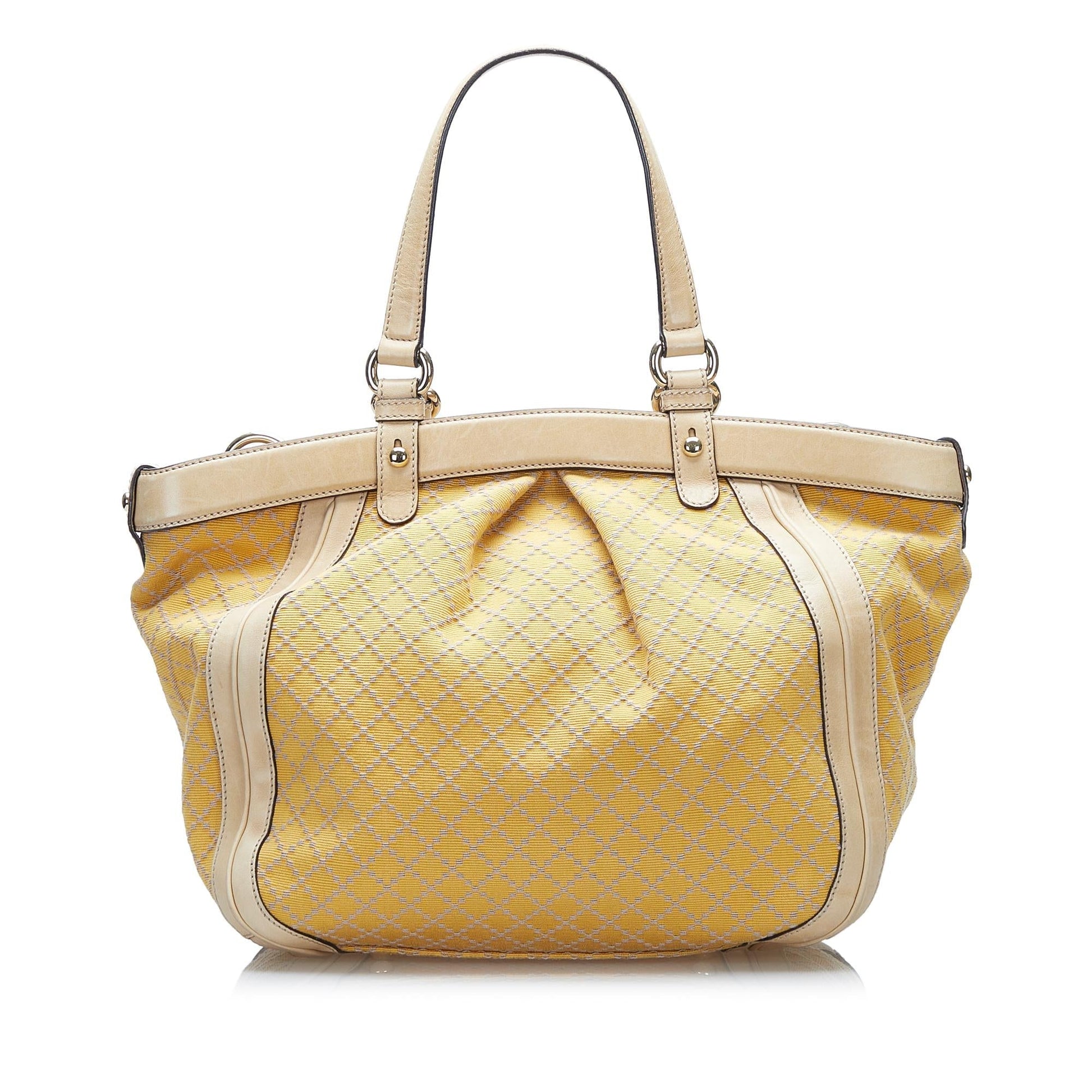 Gucci Diamante Bamboo Handbag (SHG-37943)