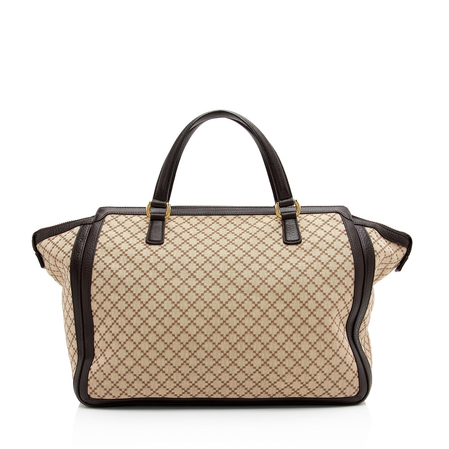Gucci Leather Canvas Tote