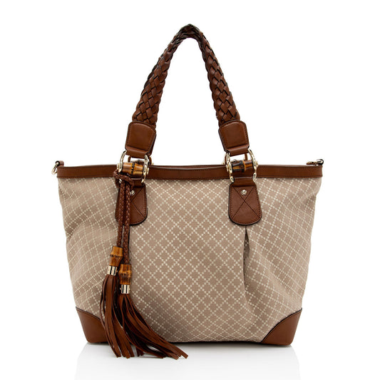 Gucci Diamante Canvas Eva Large Tote (SHF-unJCx2)