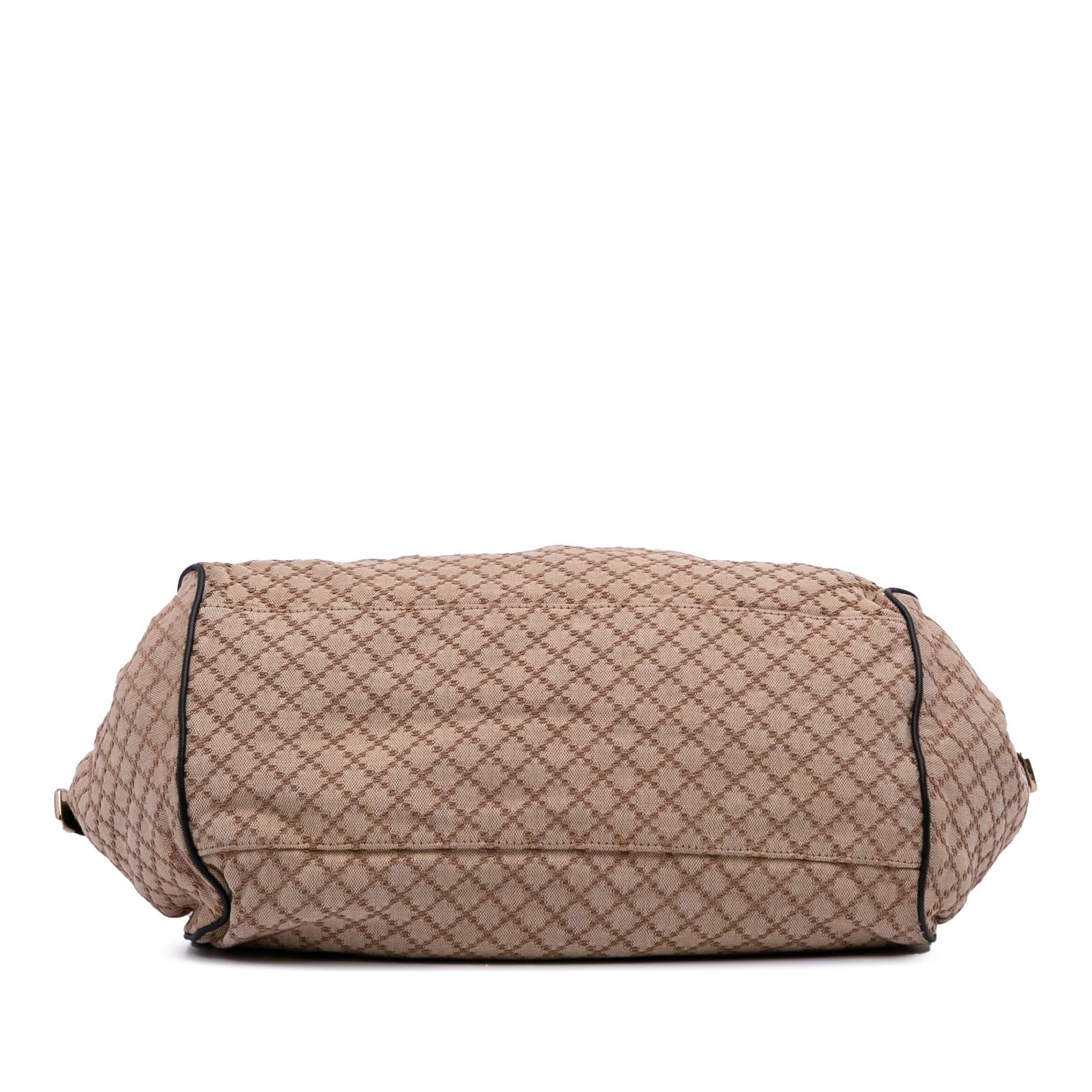 Gucci Diamante Canvas Sukey Satchel