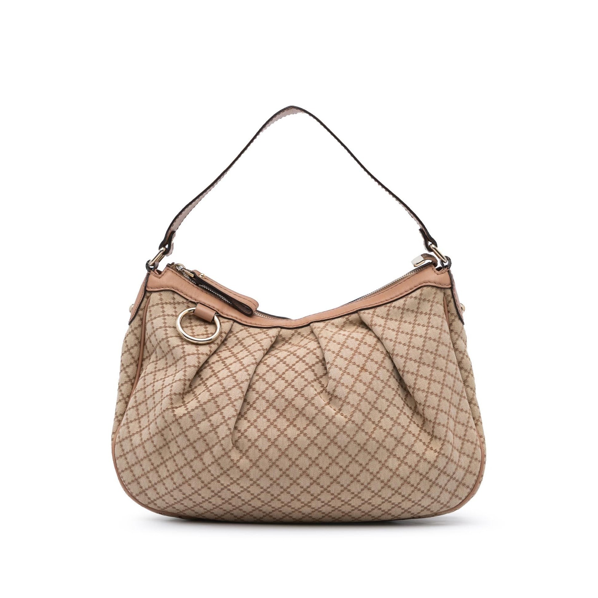 Gucci Diamante Canvas Sukey Shoulder Bag