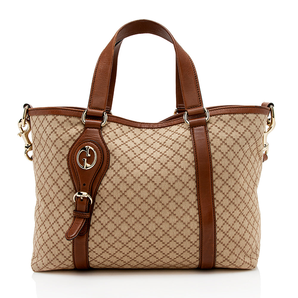 Gucci Leather Canvas Tote Style 60