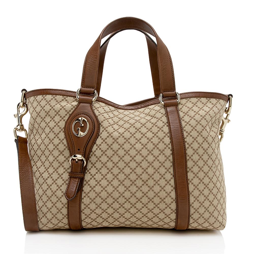 Gucci Canvas Monogram Tote Style 136