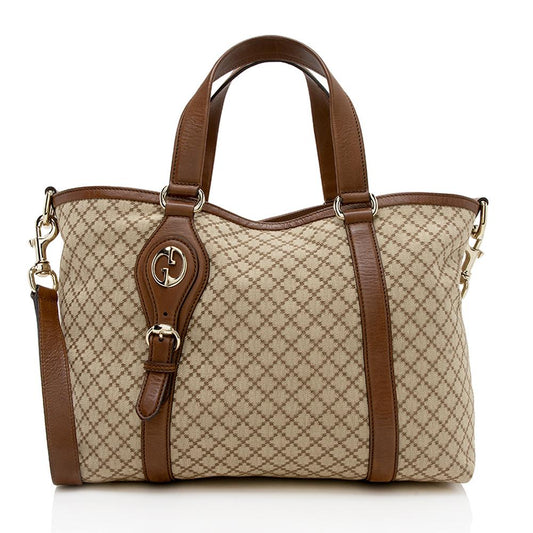 Gucci Canvas Monogram Tote Style 136