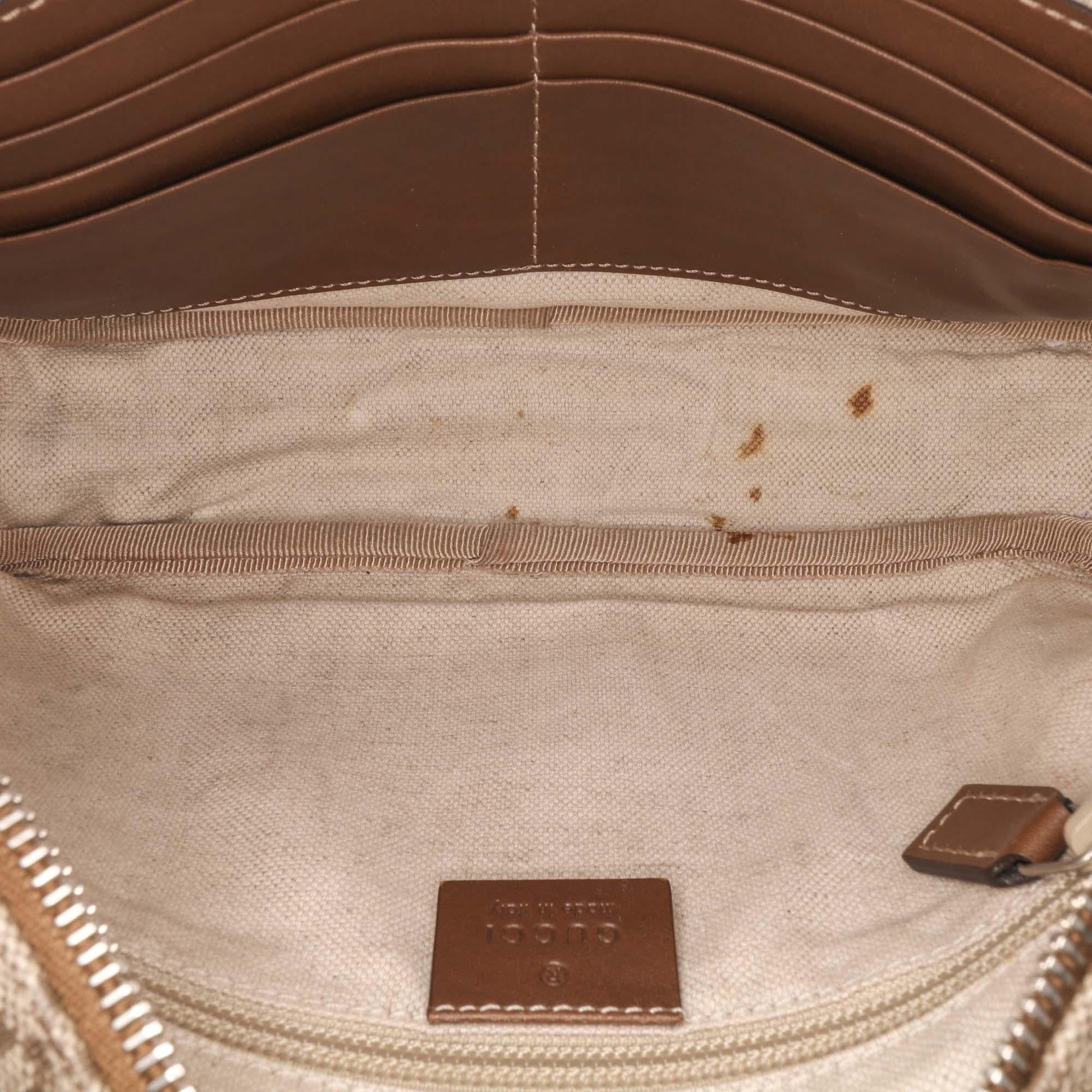 Gucci Diamante Coated Canvas Clutch