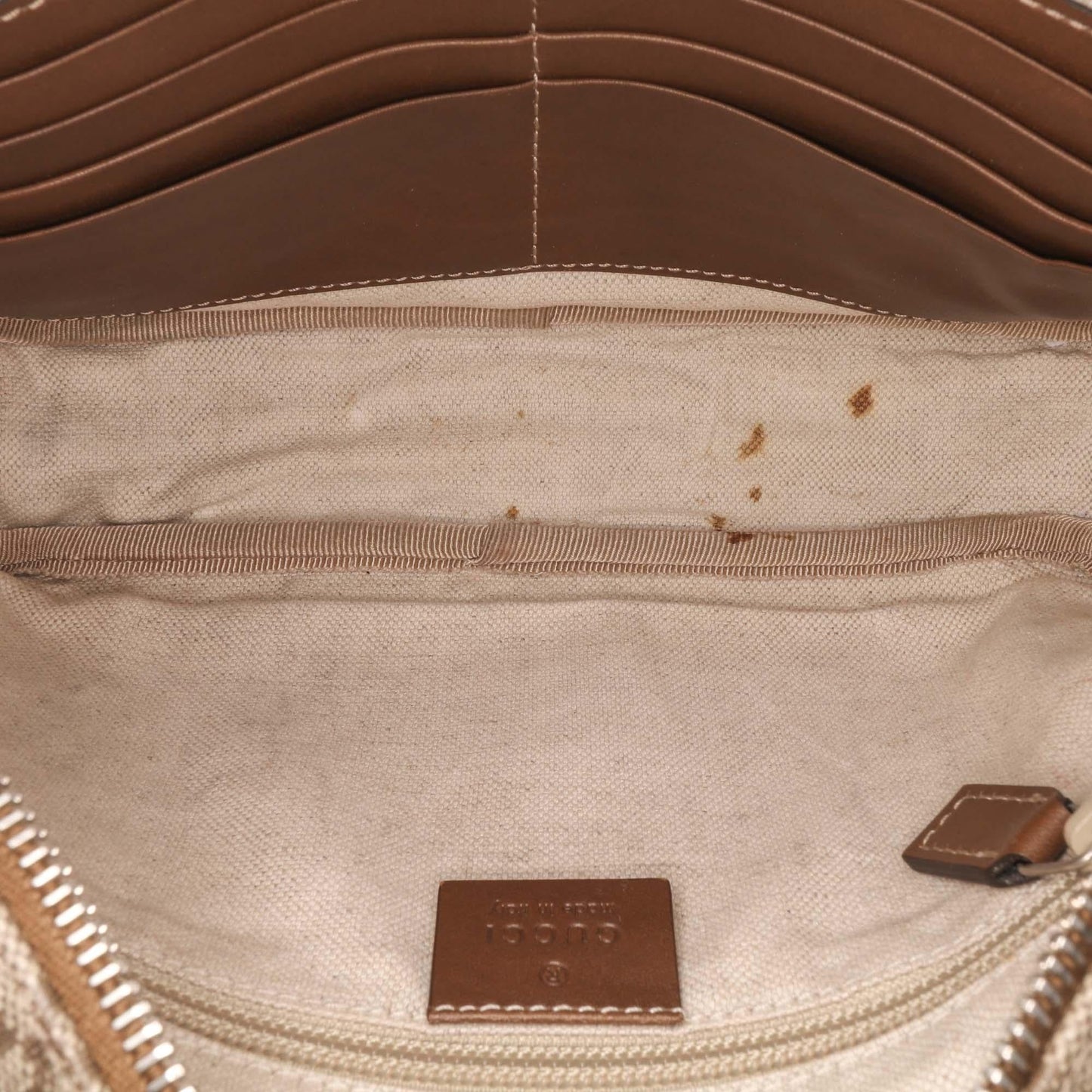 Gucci Diamante Coated Canvas Clutch