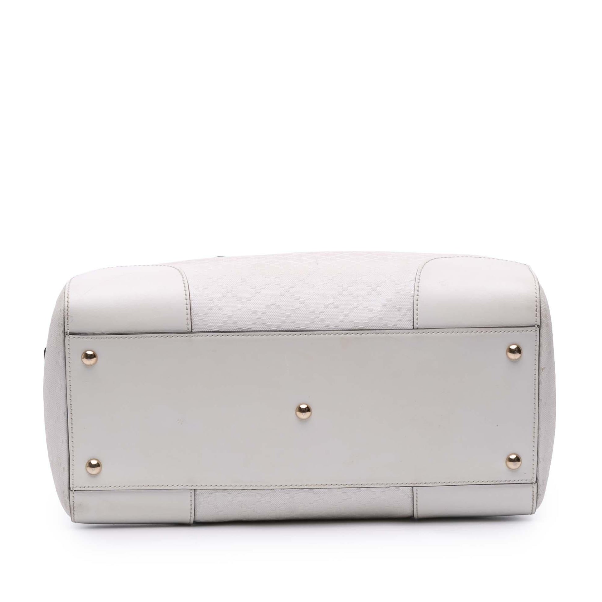 Gucci Diamante Leather Boston Bag