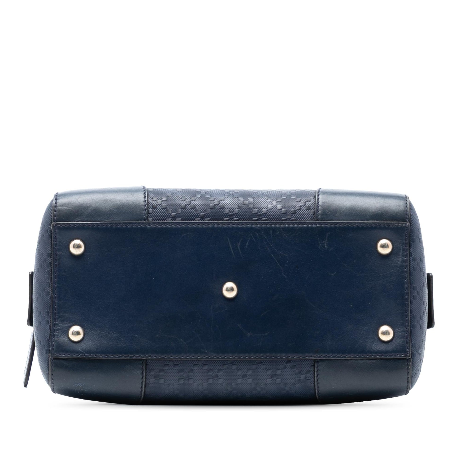 Gucci Diamante Leather Boston Bag
