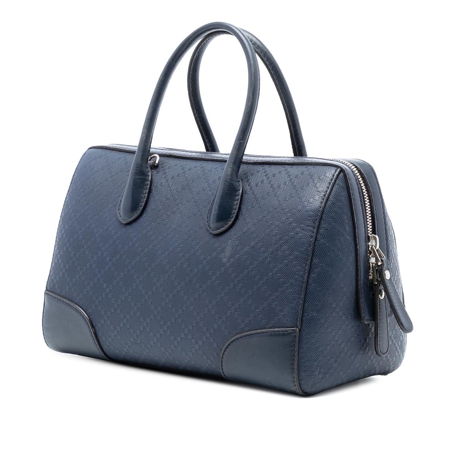 Gucci Diamante Leather Boston Bag
