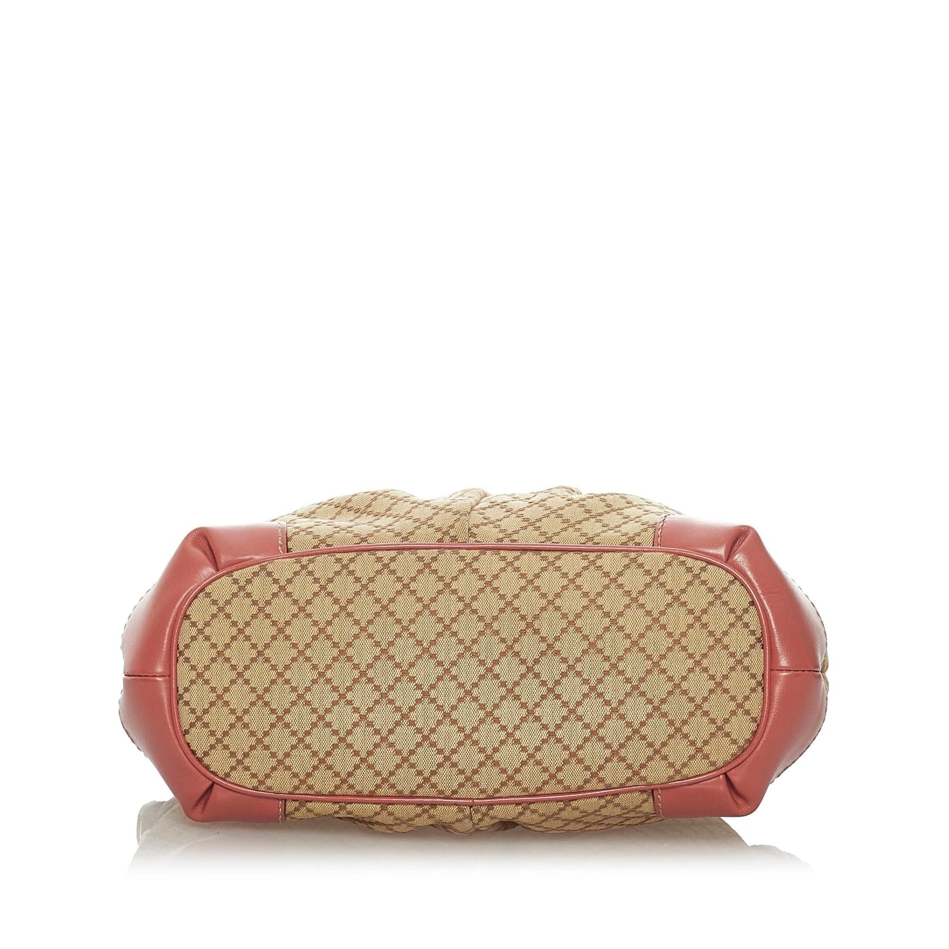 Gucci Diamante Sukey Canvas Satchel (SHG-29040)